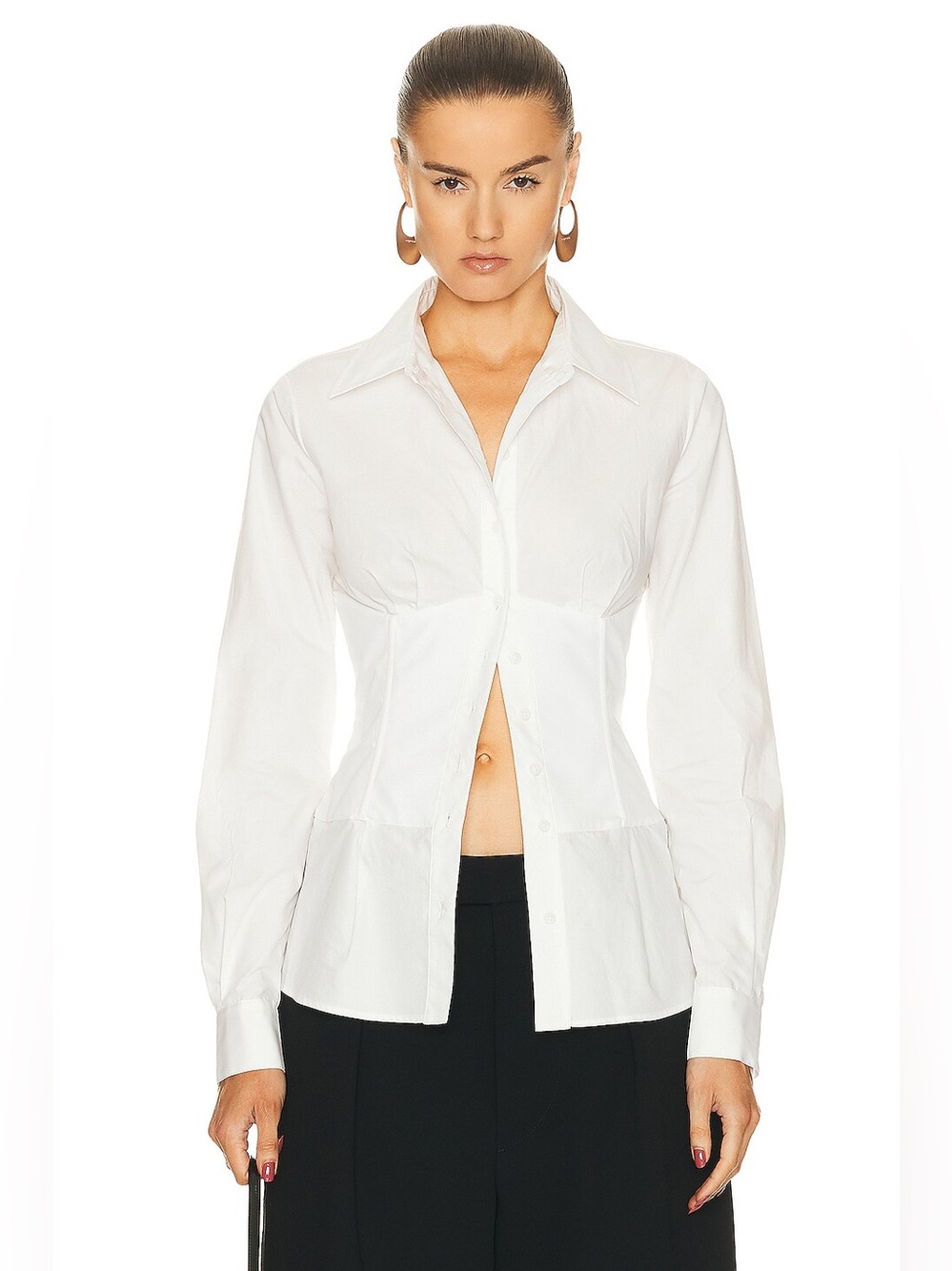RtA Poplin Corset Shirt New Size 4